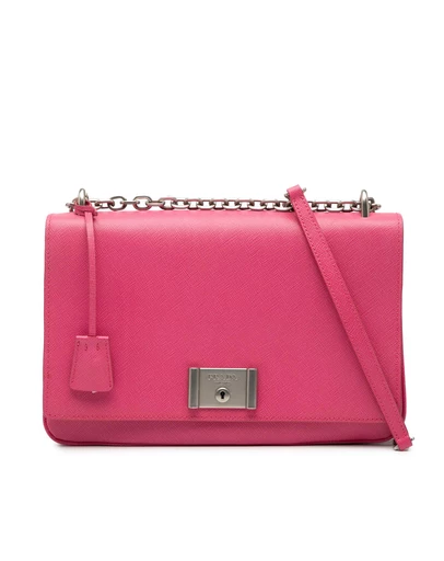 Pre-Loved by Azura Reborn - Pre-Loved Saffiano Lux Lock Chain Flap