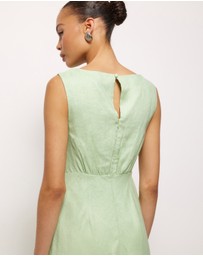 AERE - Amie Linen Midi Dress