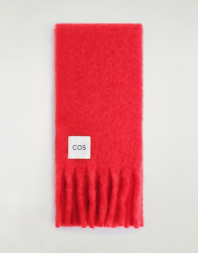 COS - Fringed Brushed-Mohair Scarf