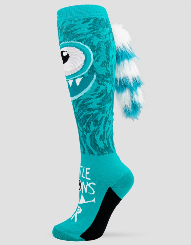 Crazy Skates - Crazy Socks Monster Teal Knee-High Socks