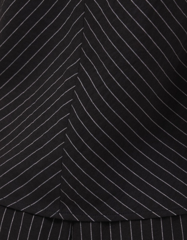 Calli - Andy Pinstripe High Neck Racer Back Sleeveless Top