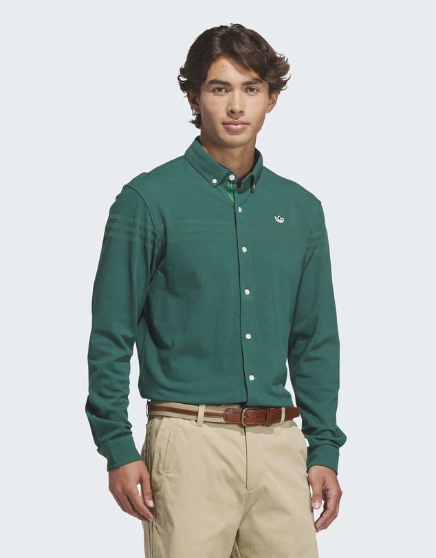adidas Originals - Originals Twistknit Button Up Polo Shirt Mens