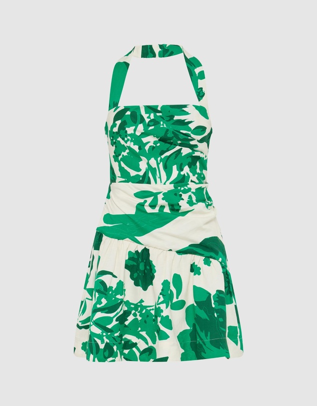 Shona Joy - Joni Halter Draped Mini Dress