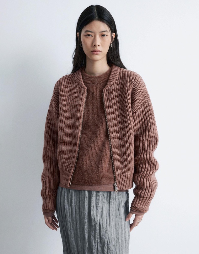 & Other Stories - Knitted Wool Bomber Jacket