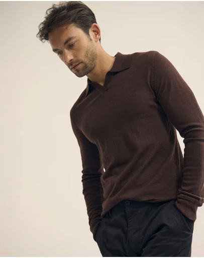 Oxford - Blair Polo Collar Merino Knit