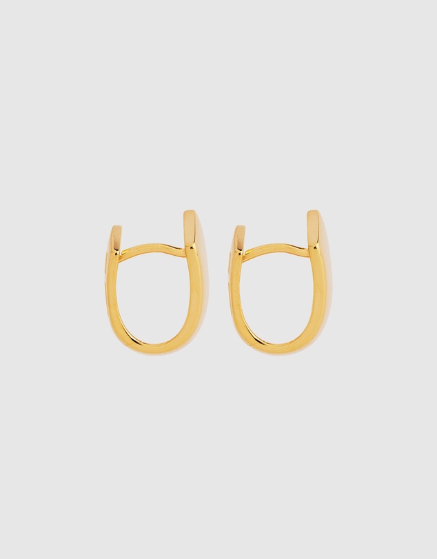 Najo - Versailles Yellow Gold Huggie Earrings
