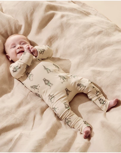 Wilson & Frenchy - Organic Zipsuit with Feet - Babies