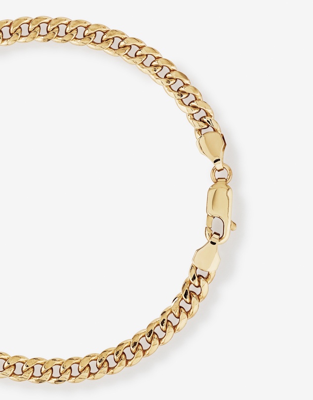Michael Hill - 19cm (7.5”) Miami Curb Bracelet in 10kt Yellow Gold