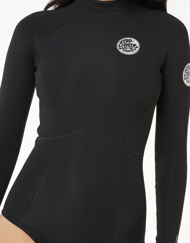 Rip Curl - G-Bomb 1mm Long Sleeve Back Zip Good Coverage Springsuit