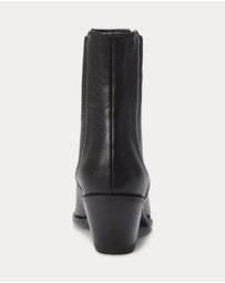 Polo Ralph Lauren - Leather Chelsea Western Boots - Women's