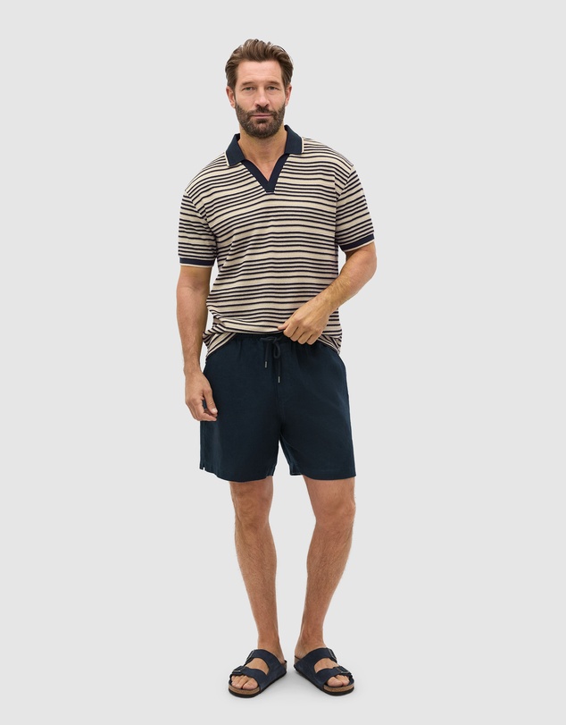 Seed Heritage - Stripe V Neck Polo