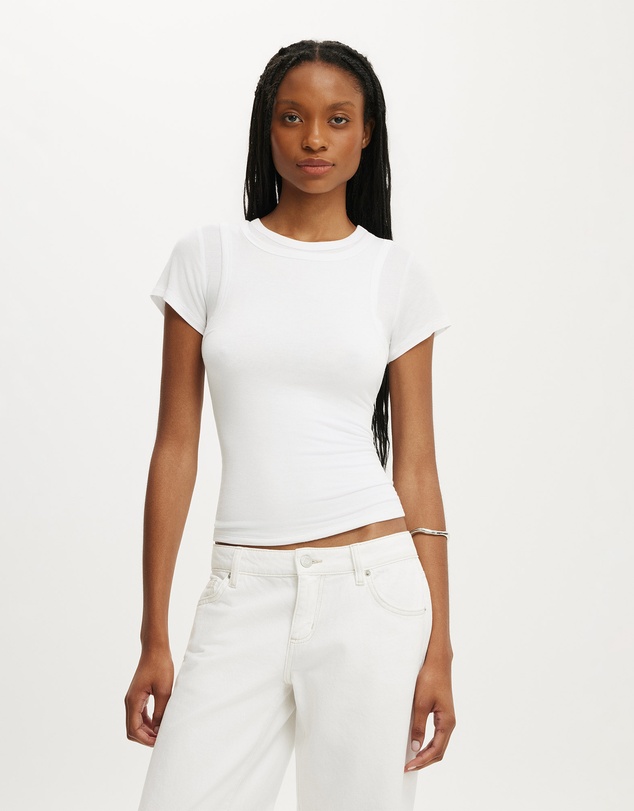 Cotton On - Double Layer Short Sleeve