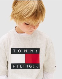 Tommy Hilfiger - Heritage Flag Print Jersey T-Shirt - Teens