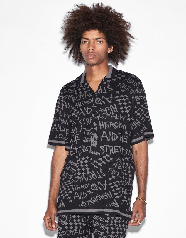 Ksubi - Heroism Knit Resort Ss Shirt Black