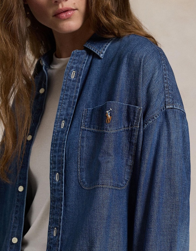 Polo Ralph Lauren - Oversize Fit Denim Shirt - The ICONIC Exclusive