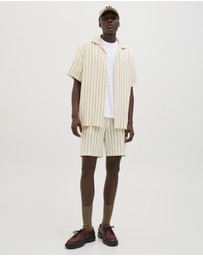 Jack & Jones - Jaiden Coba Striped Jogger Shorts Mid Relaxed Fit