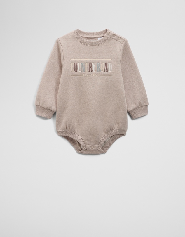 Country Road - Organically Grown Cotton Logo Oversized Long Sleeve Bodysuit