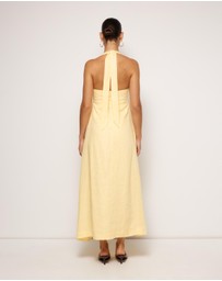 AERE - Lylah Linen Midi Dress