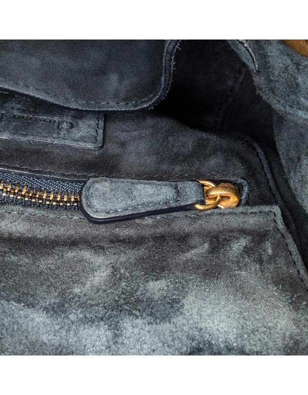 Pre-Loved by Azura Reborn - Pre-Loved Mini Denim Cannage Studded Supple Lady Dior