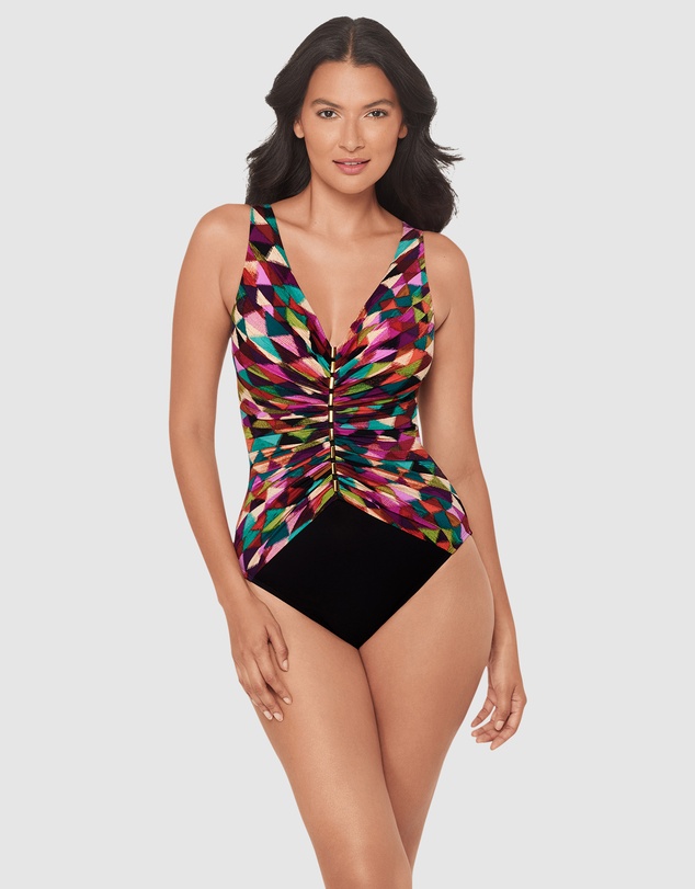 Miraclesuit Swimwear  - Farfalle Charmer V Neck Tummy Control Swimsuit