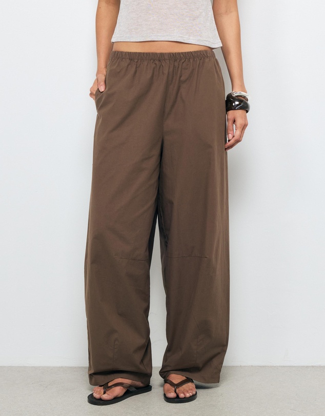 AERE - Nora Organic Cotton Barrel Leg Pants
