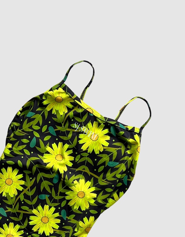 Salty Johnson - Sunflowers Thin Strap One Piece