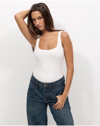 Dazie - Edie Rib Tank Top
