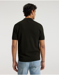 Calibre - Linear Rib Knit Shirt Dark Khaki