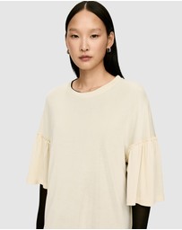 ARKET - Frill-Sleeve T-Shirt