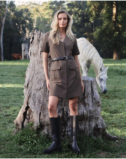 Forcast - Stevie Utility Mini Dress