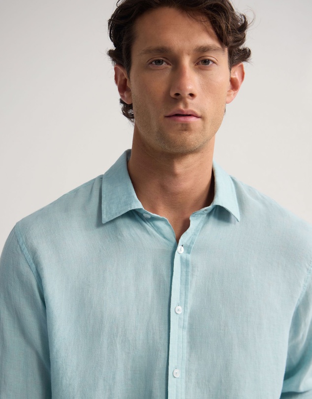 Oxford - Cooper Ls Delave Linen Shirt