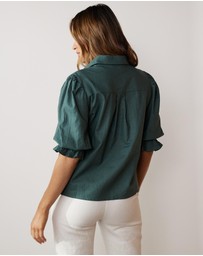 Atmos&Here - Dahlia Linen Blend Blouse