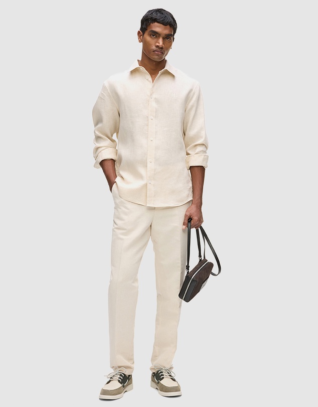 Karl Lagerfeld - Monogram Linen Shirt