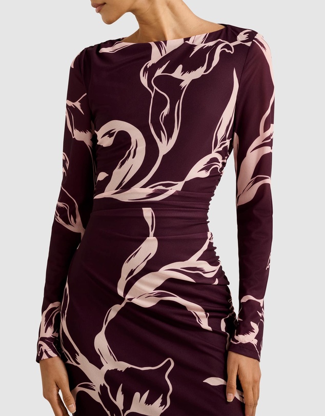 Forever New Petite - Ally Petite Long Sleeves Midi Dress