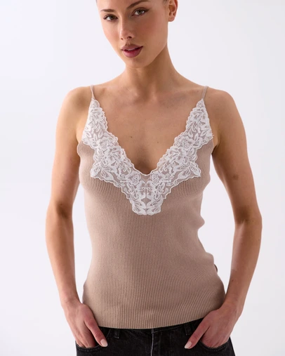 Style Addict - Luna Lace Trim Cami