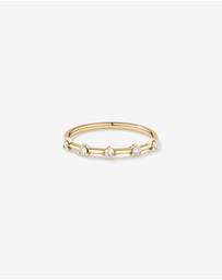 Michael Hill - Diamond Studded Ring in 10kt Yellow Gold