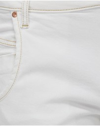 DRICOPER DENIM - Cuffed White Jeans