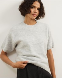Atmos&Here - Ayla Knitted Boxy T-Shirt