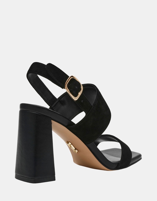Steve Madden - Wendie Black Suede Heels