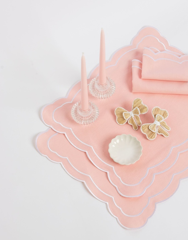Tablescaped - Pretty In Pink - Set of 4 Placemats