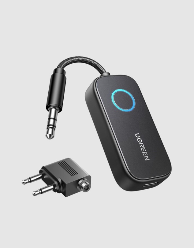 Ugreen - UGreen Bluetooth TransmitterReceiver with Airplane Headphone Adapter