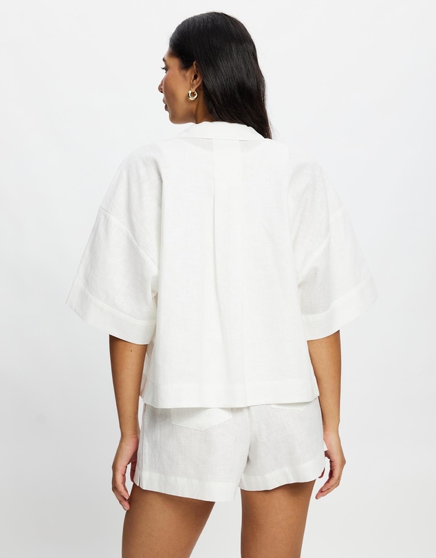 White By FTL - Bay Linen Shirt