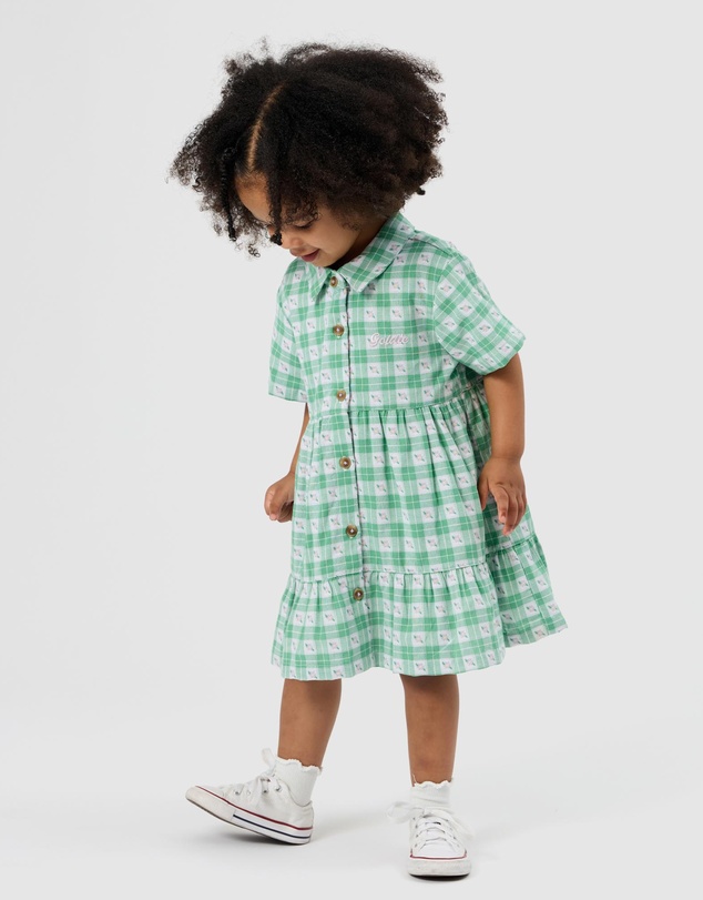 Goldie + Ace - Collared Tiered Dress - Babies-Kids