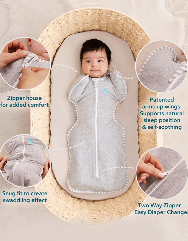 Love to Dream - Swaddle Up™ 3.5T Quilted Stretch Cotton Oatmeal