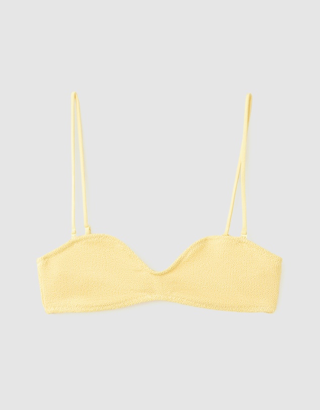 M.N.G - Textured Bandeau Bikini Top