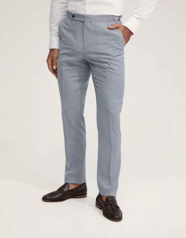 Oxford - Byron Wool Suit Trousers With Side Tab