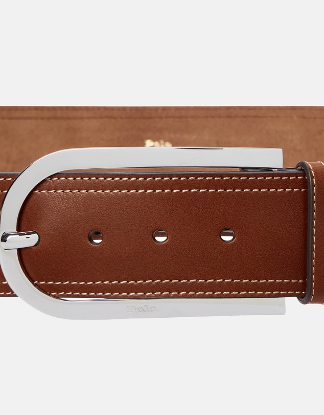 Polo Ralph Lauren - Elongated-Buckle Leather Belt