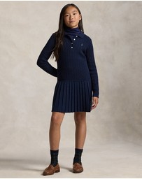 Polo Ralph Lauren - Mini Cable Polo Sweater Dress - Teens