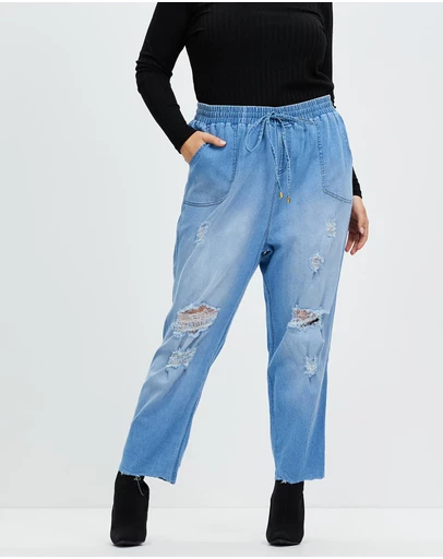 Hope & Harvest - Rosie Cropped Raw Joggers