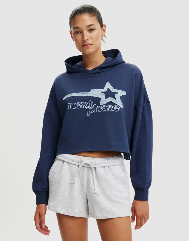 Cotton On - Cropped Oversized Hoodie